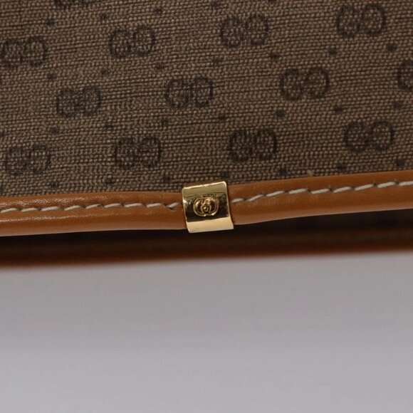 GUCCI Micro GG Supreme Shoulder Bag PVC Beige Gold 001 090 1036 Auth ep7828 - Picture 11 of 16